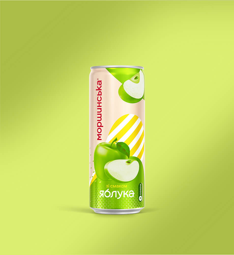 Моршинська Лимонада зі смаком яблука, 0,33 CAN
